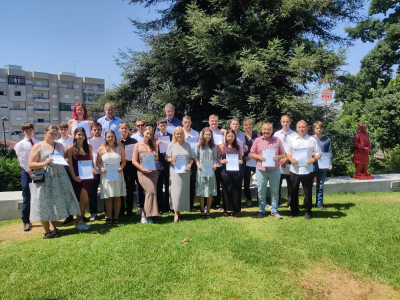 Slavnostní ukončení stáže v Portugalsku